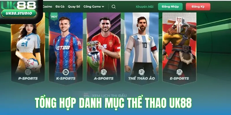 Tổng hợp danh mục thể thao UK88